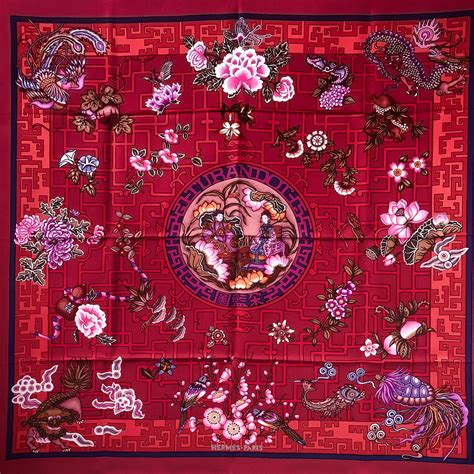 hermes turandot|Turandot Hermes Silk Scarf Red Colorway GRAIL .